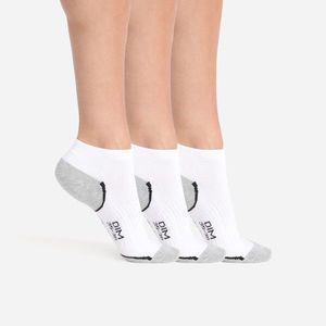Blancheporte Sada 3 párů sportovních ponožek DIM bílá/šedá 35/38 obraz