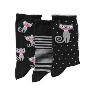Blancheporte Sada 3 párů originálních ponožek sada černá 39/42 obraz