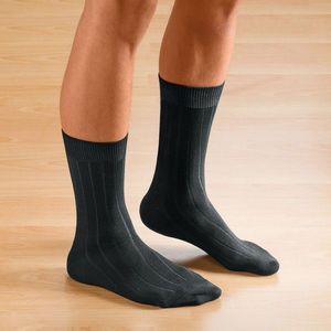 Blancheporte Ponožky s širokým lemem, sada 2 párů černá/černá 47/50 obraz