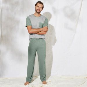 Blancheporte Pyžamové kalhoty, jednobarevné zelené zelená 72/74 obraz