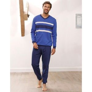Blancheporte Sada 2 pyžam, trojbarevný design modrá+šedá 127/136 (3XL) obraz