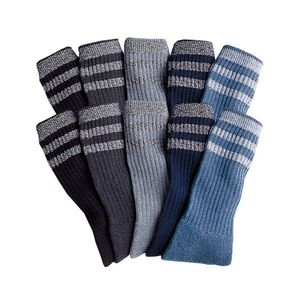 Blancheporte Sada 10 párů komfortních ponožek antracitová/šedá/modrá 47/50 obraz