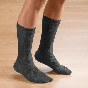 Blancheporte Sada 2 párů ponožek pro citlivá chodidla tmavá béžová 48/50 obraz