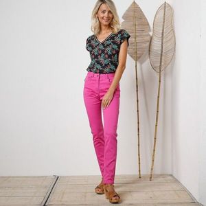 Blancheporte Úzké dlouhé kalhoty růžová 44 obraz
