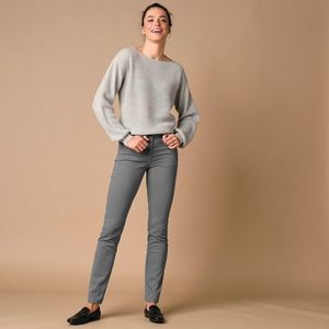 Blancheporte Úzké jednobarevné dlouhé kalhoty antracitová 50 obraz