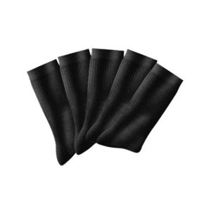 Blancheporte Sada 10 párů jednobarevných sportovních ponožek černá 47/50 obraz