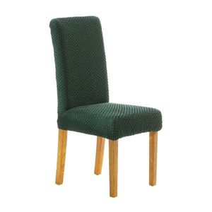 Blancheporte Bi-pružný potah na židli, geometrický vzor zelená na židli obraz