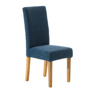 Blancheporte Bi-pružný potah na židli, geometrický vzor modrá na židli obraz