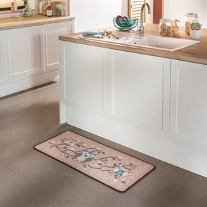 Blancheporte Kuchyňský koberec s potiskem soviček béžová 50x140cm obraz