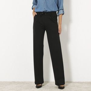 Blancheporte Rovné kalhoty z úpletu Milano černá 36 obraz