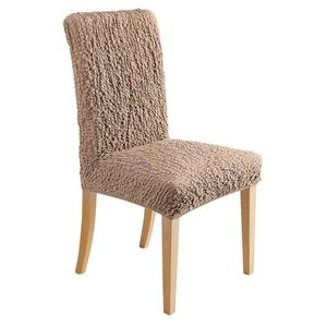 Blancheporte Extra pružný potah na židli, jednobarevný béžová sedák+opěradlo obraz