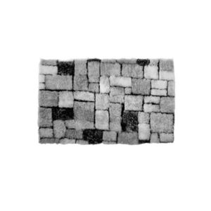 Blancheporte Hebká koupelnová předložka Mosaika šedá 50x40cm obraz