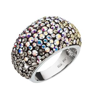Evolution Group Stříbrný prsten s krystaly Swarovski mix barev měsíční 35028.3 moonlight obraz
