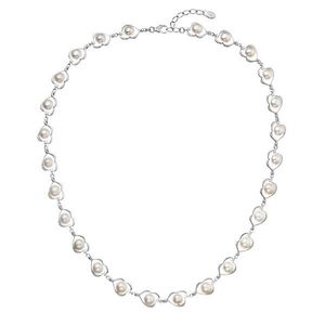 Evolution Group Stříbrný náhrdelník s říčními perlami ve stříbře 22048.1 obraz
