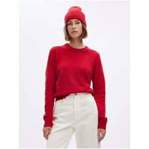 Červený dámský basic svetr GAP obraz