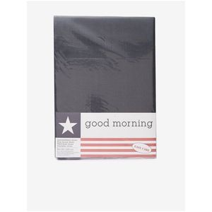 80/90/100 x 200 cm - Černé elastické žerzejové prostěradlo Good Morning obraz