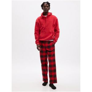 Černo-červené pánské kostkované pyžamové kalhoty GAP obraz