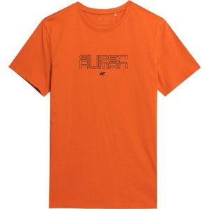 4F T-SHIRT Pánské triko, oranžová, velikost obraz