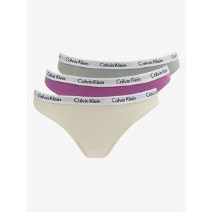 Calvin Klein Underwear Kalhotky 3 ks Růžová obraz