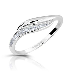 Modesi Elegantní stříbrný prsten se zirkony M00210 50 mm obraz