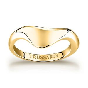 Trussardi Moderní pozlacený prsten z oceli T-Design TJAXA07 52 mm obraz