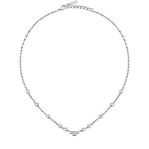 Trussardi Slušivý ocelový náhrdelník s krystaly T-Logo TJAXC04 obraz