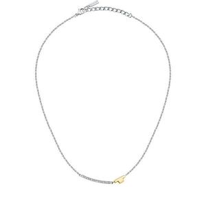 Trussardi Půvabný ocelový náhrdelník se zirkony T-Logo TJAXC05 obraz