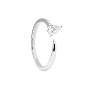 PDPAOLA Jemný stříbrný prsten se zirkony Twing Gold AN02-864 48 mm obraz