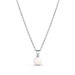 JwL Luxury Pearls Jemný stříbrný náhrdelník s pravou perlou JL0835 (řetízek, přívěsek) obraz