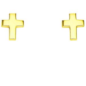 Amen Elegantní pozlacené náušnice ve tvaru křížků Cross ORCROG obraz