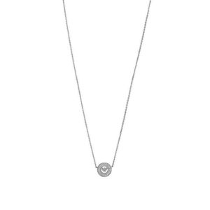 Emporio Armani Třpytivý stříbrný náhrdelník s kubickými zirkony EG3585040 obraz