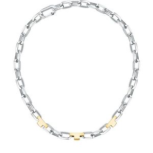 Trussardi Masivní ocelový bicolor náhrdelník T-Logo TJAXC01 obraz