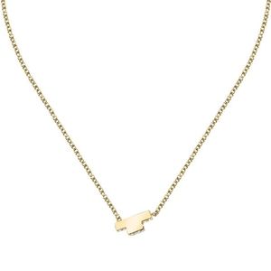 Trussardi Něžný pozlacený náhrdelník se zirkony T-Logo TJAXC10 obraz
