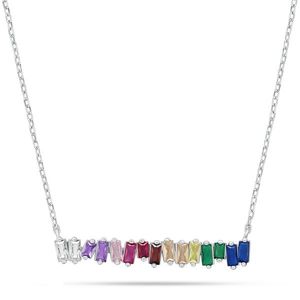 Brilio Silver Hravý stříbrný náhrdelník s barevnými zirkony NCL148WRBW obraz