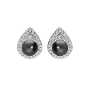 Brilio Silver Překrásné stříbrné náušnice s pravými tahitskými perlami TA/ME04373A obraz