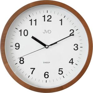 JVD Nástěnné hodiny s tichým chodem NS19019 Brown obraz