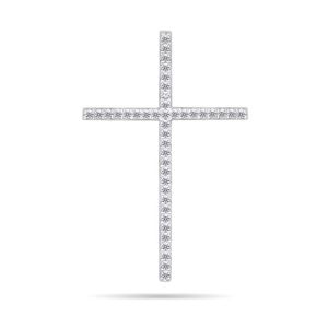 Brilio Silver Elegantní stříbrný přívěsek se zirkony Křížek PT66W obraz