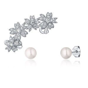 JwL Luxury Pearls Nádherný set perlových náušnic (1x záušnice, 2x pecková náušnice) JL0781 obraz