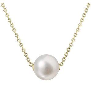 Evolution Group Pozlacený dámský náhrdelník s pravou říční perlou 22047.1 obraz