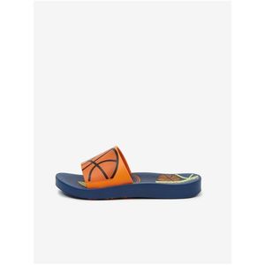 Oranžovo-modré klučičí pantofle s motivem Ipanema Urban Slide Kids obraz