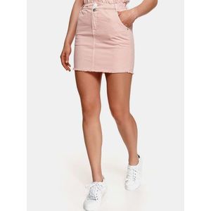 Růžová džínová pouzdrová mini sukně TOP SECRET obraz
