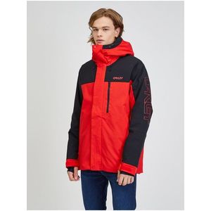 Černo-červená pánská lyžařská bunda Oakley obraz