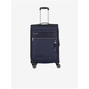 Tmavě modrý cestovní kufr Travelite Miigo 4w M obraz