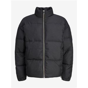 Černá pánská prošívaná zimní bunda Jack & Jones Urban obraz