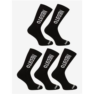 Sada pěti párů pánských ponožek v černé barvě Nedeto obraz