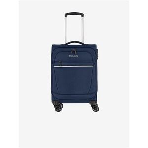 Tmavě modrý cestovní kufr Travelite Cabin 4w S obraz