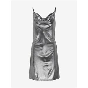 Dámské metalické šaty ve stříbrné barvě ONLY Melia obraz