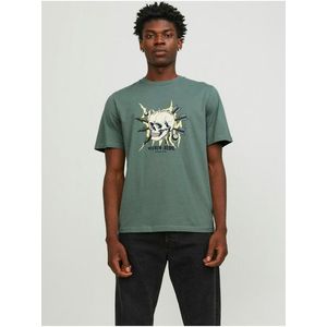 Zelené pánské tričko Jack & Jones obraz