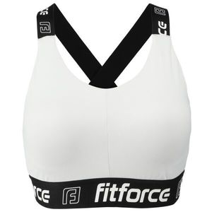 Fitforce NEMEE Dámská fitness podprsenka, bílá, velikost obraz