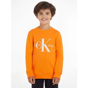 Calvin Klein Jeans Mikina dětská Oranžová obraz
